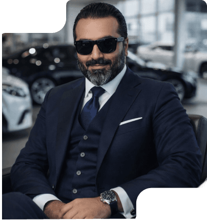 Luxury car showroom owner